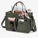 Canvas Tote Bag for Women Work Tote Bags with Zipper Nurse Crossbody Bags Handbags Shoulder College Teacher Laptop Bag