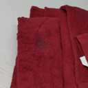 VISI-ONE BLC 100% Cotton Bath Towels Pack of 6, Hotel Quality Luxury Towel Set for Bathroom, Plush Quality Highly Absorbent 2 Bath Towels, 2 Hand Towels, and 2 Washcloths - Burgundy