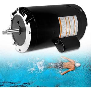 B129 Pool Pump Motor, 56J Frame C-Face,1.5 HP, 3450 RPM,115/230V Dual Voltage,1.3 SF, PSC Type, ODP Enclosure, Single Speed, Replacement for A.O. Smith,Hayward, Pentair, Sta-Rite Pump