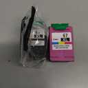 67XL HP Printer Ink for HP Ink 67 Replacement for HP 67 Ink Cartridges Black/Color Combo Pack HP67 DeskJet 2755e 2855e 2700 2800e 2700e 4255e 4155e Envy 6055e 6000 6455e 6400 Printer Ink HP 67 XL