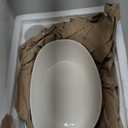 Seven Sparta 3 Tier Fruit Bowl for Kitchen Counter (PLUS Series) / Ceramic Serving Bowls with Bamboo Stand/Big Size Tiered Fruit Basket for Fruit Vegetable Storage, Dessert, Salad Buffet Server