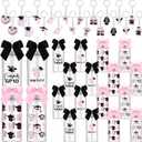 Zhehao 20 Sets 2026 Graduation Gifts Bulk End of The Year Gift Graduation Cups with Straws Grad Keychains Gifts Pink Bow Graduate Party Supplies Class of 2026 Plastic Congrats Grad Cup