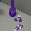 6 Pieces Stadium Horn, 21 Inch Collapsible Vuvuzela Trumpet for Sporting Events Football Carnival Party Supplies, Purple