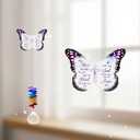 Memorial Suncatcher Ornament - Sympathy Gift for Loss of Loved One - Butterfly Crystal Rainbow Maker - Hanging Crystal Decor - Loss of Mom Dad Friend Pet - Xmas Mother's Day