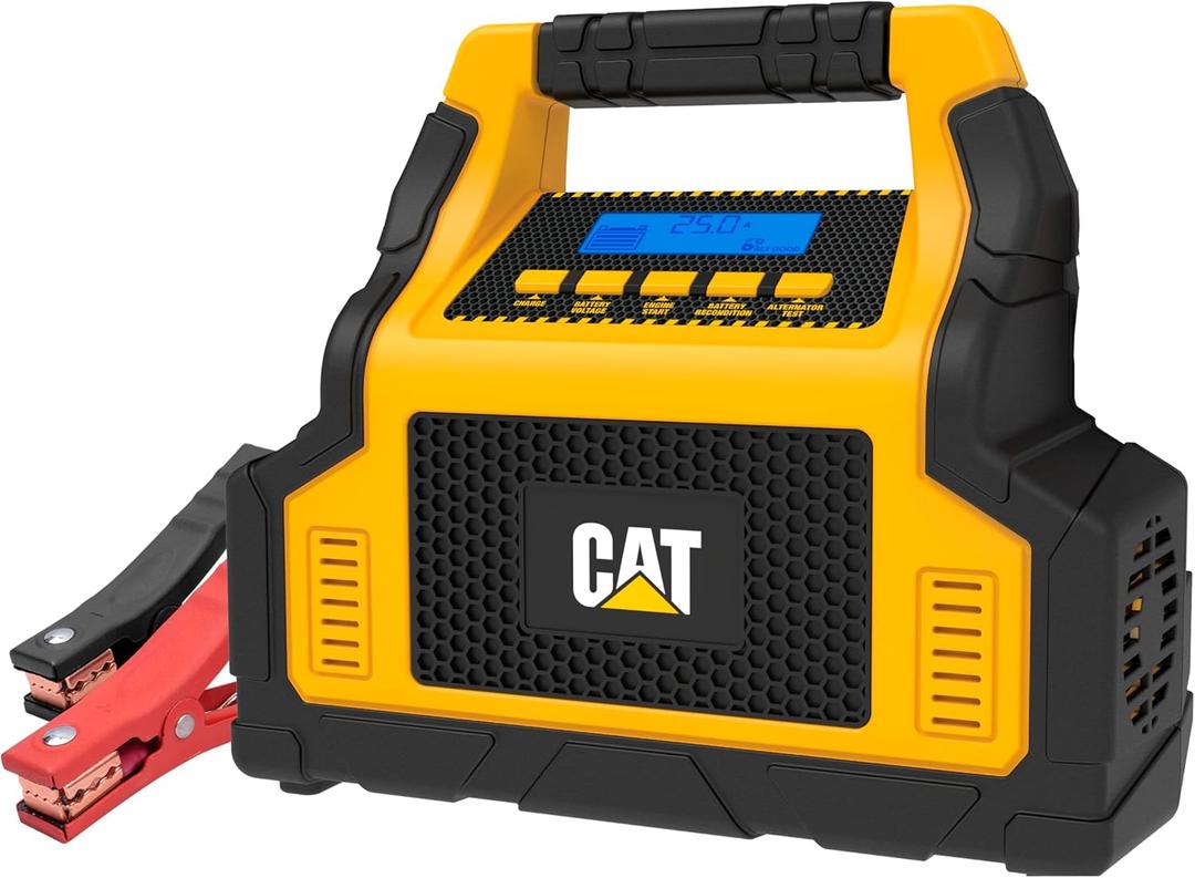 Caterpillar CBC100E Professional 25 Amp Battery Charger, 3 Amp Battery Maintainer with 100 Amp Engine Start