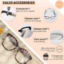 MARE AZZURO Oversized Reading Glasses Women Large Square Readers 1.0 1.25 1.5 1.75 2.0 2.25 2.5 2.75 3.0 3.5 4.0 5.0 6.0 (Leopard)