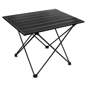 Folding Camping Table – Ultralight Aluminum Portable Table for Camping, Hiking, Backpacking, Picnic, Beach, BBQ – Compact Lightweight Collapsible Travel Side Table for Outdoor, RV, (1)