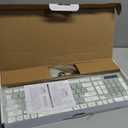 Wireless Keyboard and Mouse Combo, Full-Sized Wireless Keyboard and Adjustable DPI Mouse, 2.4GHz USB Receiver, Silent Keyboard and Mouse for PC, Windows, MAC, Desktop, Laptop (Avocado Green)