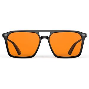 Goiteia Orange Blue Light Blocking Glasses-Retro 70s Blue Light Glasses for Men Women, Easier Sleep and Migraine Relief (Orange: Help to Sleep/Reduces Headache)
