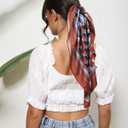 3 x AWAYTR 35 Satin Head Scarves Women Like Silk Scarf Hair Bandanas Women Matte Neck Scarf Head Wrap Hair Headscarf