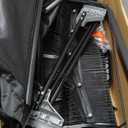 VEVOR Push Lawn Sweeper, 21inch Leaf & Grass Collector, Heavy Duty Thickened Steel Durable to Use with Large Capacity 3.5 cu. ft. Mesh Collection Hopper Bag, 2 Spinning Brushes