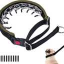 Martingale No Pull Dog Collar, Heavy Duty Nylon With Buckle, Adjustable Anti Pull Reflective Slip for Small Dog Training Walking, Size S, Army Green