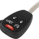 OHT692714AA Flip Key Keyless Entry Remote Key Fob for Dodge Durango for Dodge Avenger 2006-2013 1 PCS 5 Buttons-SCITOO