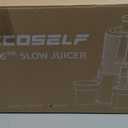 ECOSELF 3-in-1 Juicer with 3 Filters (For Juice/Sorbet/Nut Milk), With 6.0" Extra-Large Mouth Feed Chute for Whole Vegetables & Fruits, Juicer Machines With Large Capacity & Easy Clean (With Pusher)