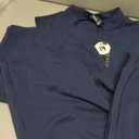 Lepunuo Two Piece Sets for Women Summer Mock Neck Sleeveless Top Crop Wide Leg Pants Lounge Sets Vacation Travel Outfits (Medium, A- Navy Blue)