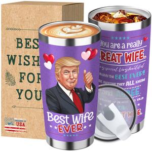 Juchuar Valentines Day Gifts for Wife - 20 oz Stainless Steel Tumbler, Cool Valentine's Tumbler, Coffee Cup, Birthday and Valentines Day Gifts for Wife from Husband, Funny Valentine's Day Gift