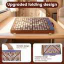 Crossword Board Game,Solid Wood Foldable Rotating Game Board., 16.1*16