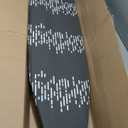 Deluxe Ironing Board with Heat Resistant Cover and Thicken Felt Pad, Safety Iron Rest, 4 Premium Steel Legs, Height Adjustable,Foldable (Gray and White Pattern)