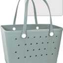 Beach Tote Bag for Women, Rubber Beach Bag Waterproof Sandproof, Extra Large EVA Tote Bag Boat Bag
