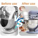 Flour Funnel for Kitchen Mixer,Flour Funnel- Stand Mixer Attachment,Kitchen Attachments for Mixers Accessories,for Egg Liquid and Both Flour.