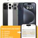 andobil for iPhone 15 Pro Case [360 Ring Stand] [Compatible with Magsafe] Military Drop Protection Non-Yellowing Magnetic 15 Pro Slim Thin Phone Case for Men Women - Ultra Clear, 6.1 inches