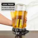 2 x 34oz Glass Water Bottle with capacity Mark & Stainless Steel Tea Strainer-Large Capacity for Hot/Cold Drinks,Coffee,Tea,and Water-Includes Protective Sleeve,Perfect for Home,Office (34oz2PCS)