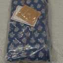 TARAN LIVING Cotton Cloth Napkins Reusable Floral Napkin Printed Dinner Napkin Set Cloth Daily Use Machine Washable Dish Cloth Gift for Valentine Home Decor Set of 12, Indigo Blue, 18x18 Inches