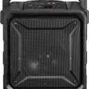 iLive ISB659B Wireless Tailgate Party Speaker, with Built-in Rechargeable Battery and Roller Wheels, Black