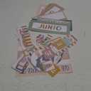 85 Pcs Spanish Classroom Calendar Back to School Bulletin Board Set Seasons Weather Days of the Week Chart Bulletin Board Calendar Set for Elementary Preschool Chalkboard Decor (Boho)