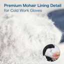 Waterproof Weatherproof Winter Work Gloves, Gray, Ideal for Gardening & Outdoor Tasks