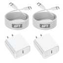 iPhone 16 15 Charger Fast Charging, 20W Apple iPhone 16 USB C Fast Charger Block, 2Pack 6ft USB C to USBC Cord for iPhone16/16 Pro/16 Pro Max/16e/15/15 Plus/15 Pro/15 Pro Max,iPad Pro/Air/Mini,AirPods (Woven)