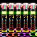 500 Ultra Bright Glow sticks,8" Glow Sticks Bulk, Glow Sticks For Kids Bulk Party Pack, Glow in The Dark Party Supplies, Glowsticks Party Favors with Bracelets and Necklaces