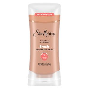 SheaMoisture Deodorant Stick 72h Odor Control Coconut & Hibiscus Fresh Aluminum Free 2.6 oz (2.6 Ounce (Pack of 1))