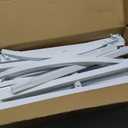 Wokceer Wedding Arch Stand Set of 3 6FT, 5FT, 4FT White Metal Arch Stand for Wedding Ceremony Birthday Party Baby Shower Garden Arch Decoration