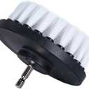 Drill Brush 5 inch Soft Bristle White Quick Change Shaft