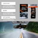 2PC Glass Oil Film Remover for Car, Automotive Glass Cleaner for Oil Residue & Road Grime, Improves Visibility & Safe Driving