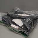 IBUYKE U-Shaped PU Vanity Stool, Square Makeup Chair with X-Leg, Ottoman Seat Footrest Stool, Multi-Use as Small Side Table, for Bedroom, Living Room, Black WBD019B