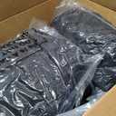 Newwiee 24 Pcs Coral Velvet Microfiber Bath Towels Set 28x55'', Black, Large