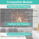 IPI Pilot Assembly 4021-423 for Heatilator, Heat N Glo, QuadraFire Fireplaces, Propane Gas Pilot Assembly Fireplace Parts for Heatilator ND4236I, ND3933I, Heat N Glo 6000TR, SL-550TRS