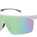 Franklin Sports Baseball + Softball Sunglasses - Men's + Women's Sports Sunglasses - Flip Up Shades + Non Flip Glasses (White/Multi)