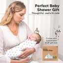 3-Pack Organic Baby Swaddle Sleep Sacks - Swaddles for Newborns, Infant 0-3 Months, Baby Girls, Boys, Soft & Snug Newborn Sleep Sack, Nursery Swaddling Blankets (Galaxy, OS)
