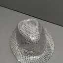FlashingBlinkyLights Sequin Light Up LED Fedora Hat