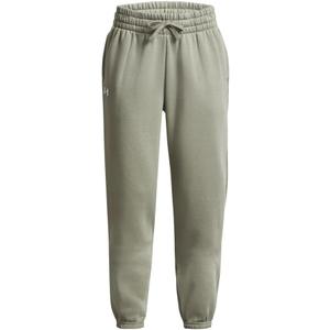 Under Armour Girls' Rival Fleece Oversized Pants (Large, (504) Grove Green / / White)