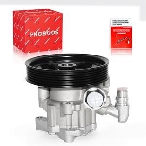 PHOBOOS Power Steering Pump Compatible with Mercedes-Benz C300/C350 2008-2010, R350 2010-2011, with Outlet & Pulley, Smooth Steering, Low Noise, Fit model w/ZF pump, NOT LUK PUMP. Ref. 21-341