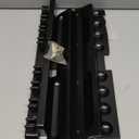 Wall-Mounted Pool Stick Holder, All Handicraft Hardwood Rack for 8-Cue Storage, Billiard Accesories Organizer (BLACK)