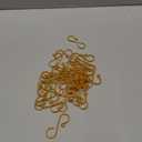 48 Pcs Christmas Ornament Hooks S Shaped Swirl Hook Decorative S Hangers 2'' Christmas Tree Ornament Aluminum Wire Hangers for Xmas Tree Xmas Balls Party Decorations (Gold)