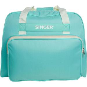 SINGER | Machine Carrying Case, Teal Color, Spacious Case Fits Most Standard Sewing Machines and Sergers, Fully-Padded Interior, Durable Canvas Exterior, Easy Zip, Large Front Pocket, Easy Transport (Universal)
