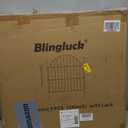 Decorative Metal Garden Fence with Gate Lock 5 Panels, 24in (H) x 10ft (L) No Dig Dog Fence Outdoor for Yard, Temporary Rustproof Metal Wire Rabbit Dog Garden Border Fencing for Patio