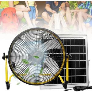 14 Inch Portable Rechargeable Fan,15600mAh Battery Powered,Camping Fan with Solar Panel,360 Vertical Tilt,Solar Powered Fan for Outside,Travel,Chicken Coop,Dog House,Shed,Greenhouse 14 Inch Portable Rechargeable Fan,15600mAh Battery Powered,Camping Fan with Solar Panel,360 Vertical Tilt,Solar Powered Fan for Outside,Travel,Chicken Coop,Dog House,Shed,Greenhouse
