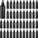 48 Pcs 4 oz Plastic Spray Bottles - 120 ML Travel Size, Fine Mist Sprayers, Ideal for Perfumes, Cosmetics, Cleaning Solutions, and More, Black